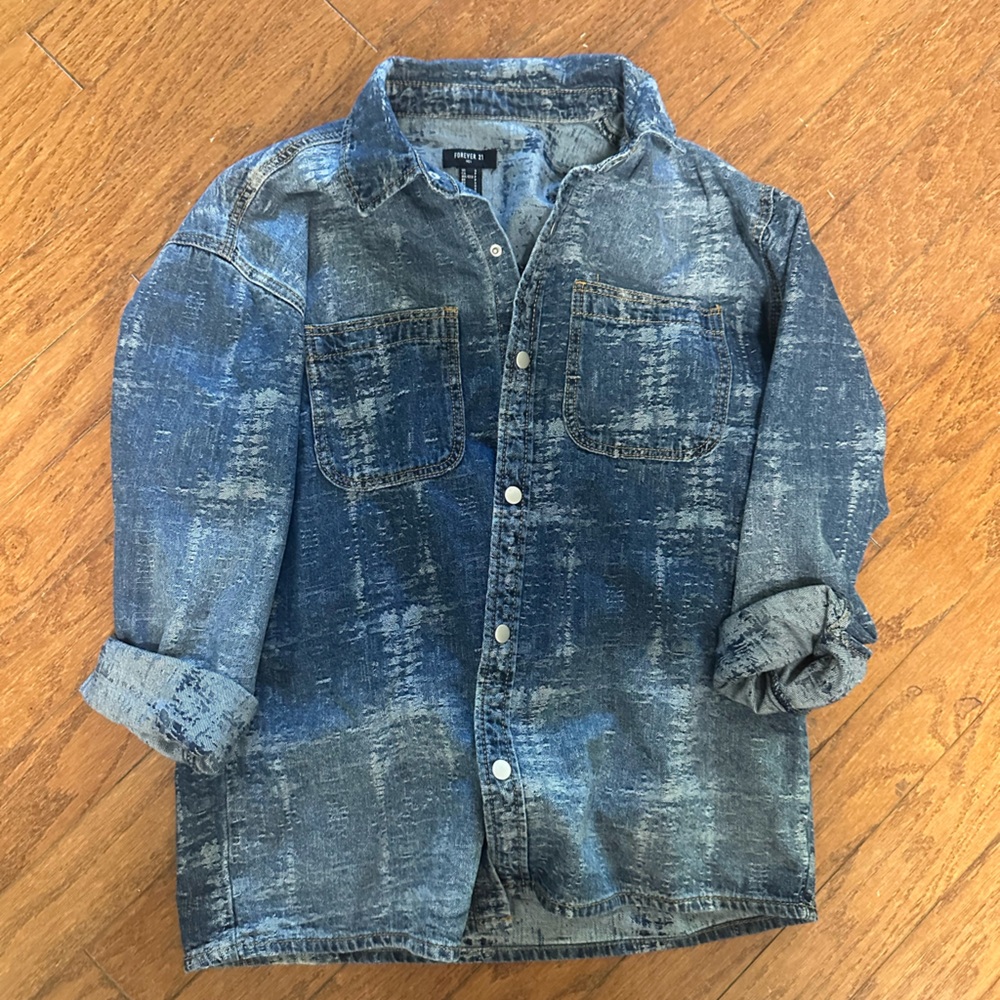 Forever 21 denim lightweight jacket